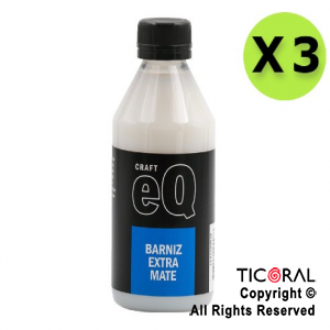 ACC. EQ BARNIZ EXTRA MATE 250 CC X 3 UNIDADES